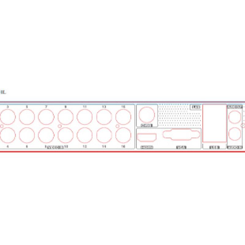 TVT 16 CH Hybrid DVR TD-2116NS-HL